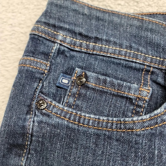 BandolinoBlu Jeans Womens 14 Blue Denim Straight Casual Pockets High Rise Flat - Picture 3 of 12